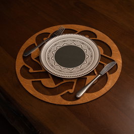 Hermia Juego de Salvamanteles Don - Walnut (4 piezas)